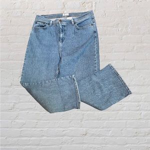 Denim & Co. Modern Waist Stretch Denim Crop Jeans ~ Size 14
